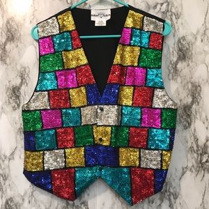 Bali Gem | Vintage! 80’s | Sequined Vest